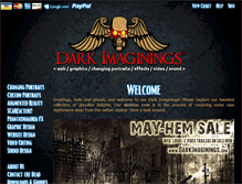Tablet Screenshot of darkimaginings.com